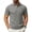 Grey, variant on IWRICH Men's Corduroy Short Sleeve Polo Shirts Button up Solid Color T Shirts Summer Casual Stylish Textured Tops with Pocket Navy XL