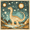 Dinosaur with Stars, variant on FORMRS Boys Rash Guard with Short Sleeves UPF 50+ Swim Shirts Sizes 3-12T, Dinosaur at Night