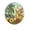 C, variant on Acrylic Sun Catcher Puzzle Hanging Decor Round Wall Art for Home Window Display with Beach and Palm Tree Design Chain Included