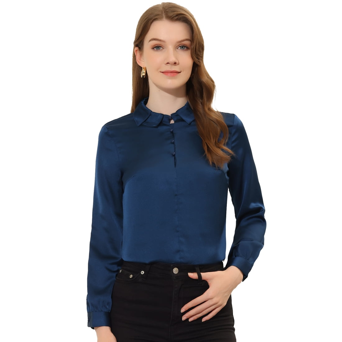 Blue button down collar shirt hotsell