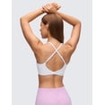 thumbnail image 2 of CRZ YOGA Butterluxe V Neck Twist Back Sports Bra For Women, 2 of 6