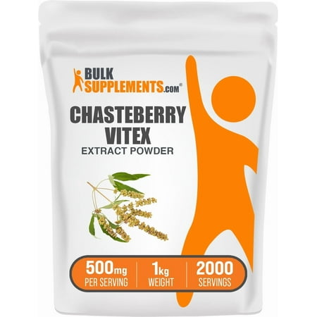 BulkSupplements Chasteberry Extract Powder - 500mg per Serving - 1 Kilogram (2.2 lbs) - 2000 Servings