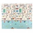 thumbnail image 1 of Tapete para gatear para bebés, impermeable, fácil de limpiar, XPE, no tóxico, inodoro, tapete para jugar para bebés, plegable para la playa, para viajar y para el hogarChildCarSeats Fyydes Descripción de la referencia, 1 of 6