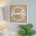 thumbnail image 3 of Northlight Family Framed Wooden Wall Sign - 15.75" - White, 3 of 7