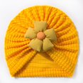thumbnail image 4 of Splozh Preemie Hats Bow Cap Baby Girls Turban Hats with Bow Newborn Caps Bonnets Headwraps for Infants Toddlers,Yellow,One Size, 4 of 5