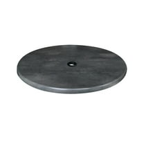 Holland 36" EnduroTop Round Table Top with Hole in Black Steel
