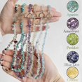thumbnail image 2 of Collar Gargantilla Yashi de piedra azul natural con grava curativa irregular, 2 of 4
