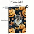 thumbnail image 3 of Heduofu Halloween Pumpkin Cat Garden Flag Vertical Fall Thanksgiving Yard Flag Yard Seasonal Holiday Outdoor Decor White, 3 of 6