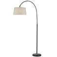 thumbnail image 1 of Rosalie Black and White Arc Floor Lamp, 1 of 1