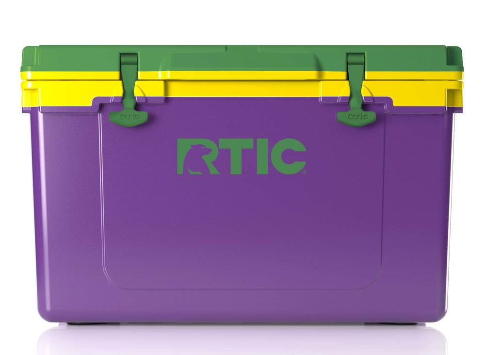 RTIC 52 QT Ultra-Light Hard-Sided Ice Chest Cooler, Dark Grey And Cool Grey, Fits 76 Cans