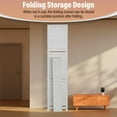 thumbnail image 5 of 4 Panels Room Divider,Privacy Wooden Screenwith Shelves,Room Separators Divider Wall, Folding Room Dividers for Room Partition Separation, Partition Wall for Home Office, Study, Art Display,White, 5 of 14