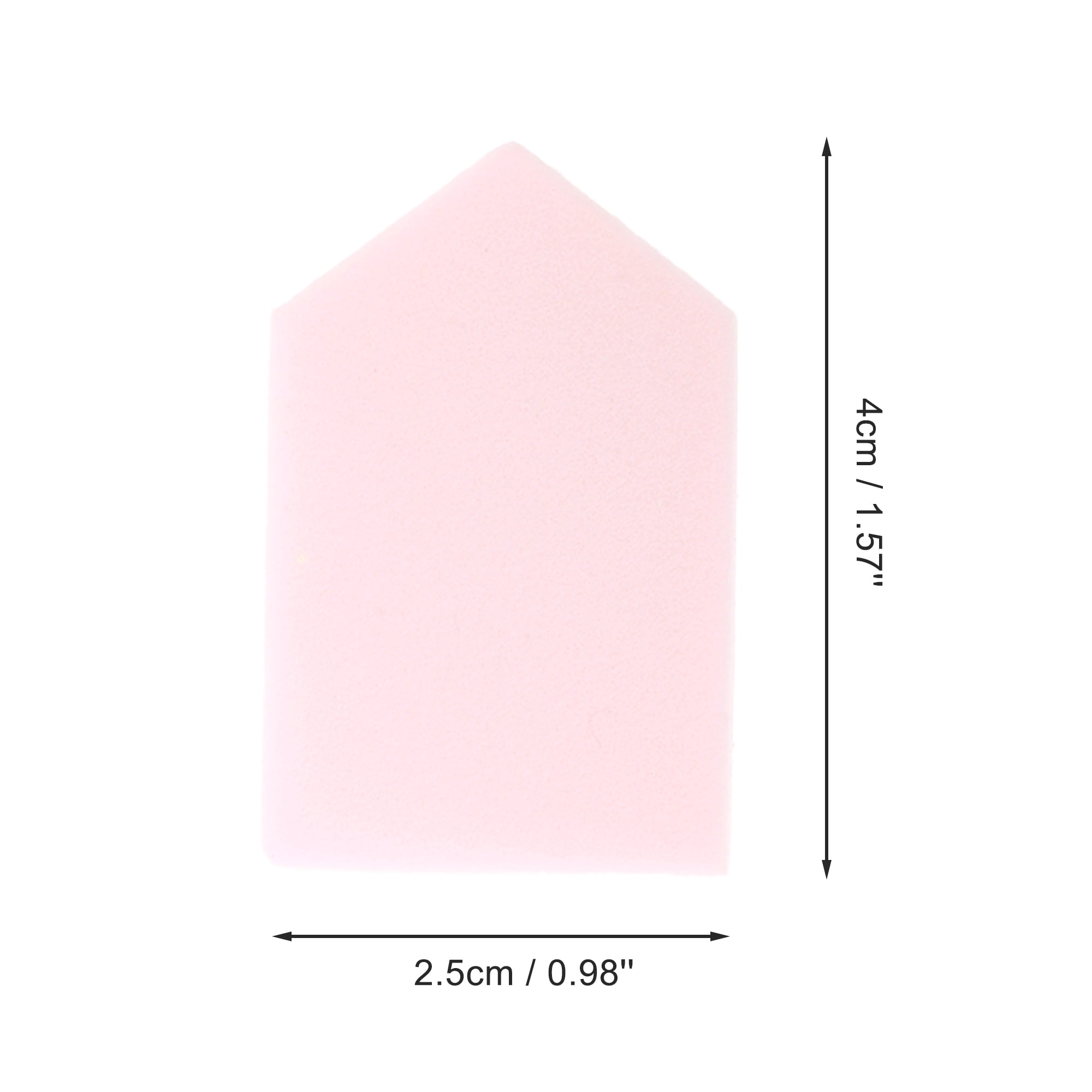 Unique Bargains 10 Pcs House Shape Face Makeup Sponge Pink