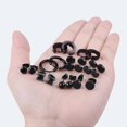 thumbnail image 5 of 9 Pairs Stainless Steel Earrings Hoop Earrings Classic Black Ear Piercing Jewelry Stud Earrings For Men And Women, 5 of 5