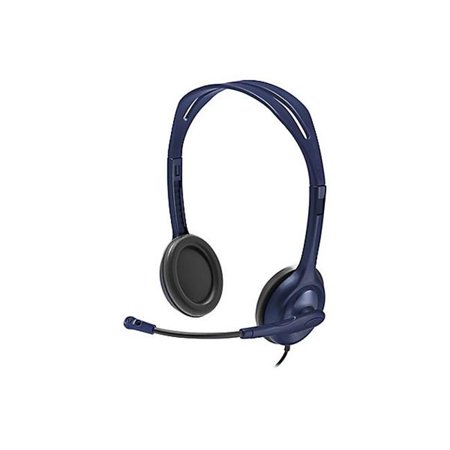 3.5 mm Wired Headset with Microphone, Blue (Best 3.5 Mm Headset With Microphone)