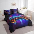 thumbnail image 3 of Manfei Gamer Gaming 7 Pieces Bedding Comforter Set,Modern Video Game Full Bedding Set,Retro Cartoon Gamepad Fitted Sheet Flat Sheet For Kid Boy,Lightweight Room Decorative Reversible, 3 of 8