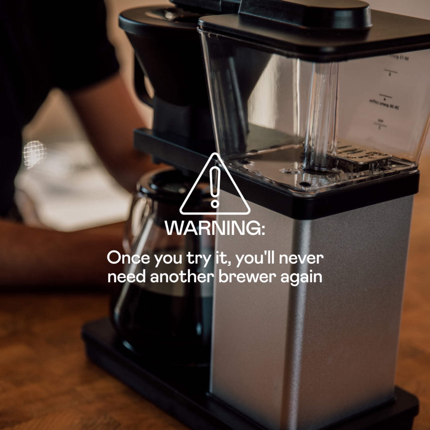 SimplyGoodCoffee Brewer - The best automatic drip coffee flavor possible at the flip of a switch