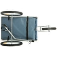Rage Powersports Bicycle Dog Trailer Carrier, Blue, 56.25"L x 29.50"W x