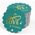 thumbnail image 4 of Inkdotpot Let Love Sparkle Wedding Bottle Tag Real Gold Foil Favor Hang Tags Pack Of 50, 4 of 7