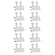 thumbnail image 2 of Cerradura De Límite De Ventana, 10 Piezas Topes De Ventana De Doble Orificio De Acero Inoxidable Multiusos Para Ventana Corrediza Vertical U Horizontal Para Rieles De 0,39, 2 of 7