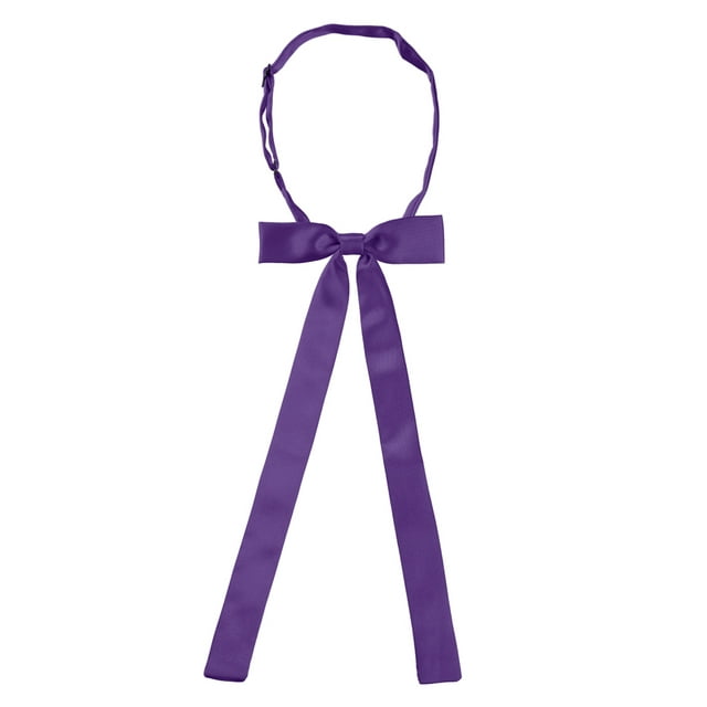 CORBATA DE LAZO PREATADA UNISEX INSPIRE CHIC CORBATA DE LÍNEA SÓLIDA COLOR PURPURA TAMAÑO ÚNICO