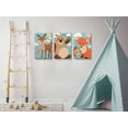 thumbnail image 2 of Awkward Styles Forest Animals Canvas Wall Art Kids Room Wall Art Animals Lovers Gifts Ready to Hang Set of 3 Canvas for Children Newborn Baby Room Wall Decor Forest Wallpapers Made in USA, 2 of 4