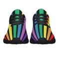 thumbnail image 3 of Unisex Rainbow Sneakers, LGBT Shoes for Men Women Lightweight Breathable Running Shoes Black Size 7, 3 of 7