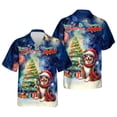 thumbnail image 3 of Merry Christmas and Happy New Year Santa Australian Shepherd Holiday Xmas Winter 2025 Hawaiian Shirt Breathable Summer Unisex Merch Aussie Dog Lover Gifts - 00024, 3 of 6