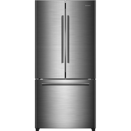 Galanz 18-Cu. ft Counter Depth 3-Door French Door Refrigerator  Stainless