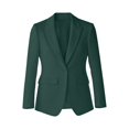 thumbnail image 3 of ZHOGXU Lightweight Plus Size Coat For Women Solid Color Notched Modern Suit Jacket Fashion,Beach Travel,Dark Green,S, 3 of 3