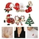 thumbnail image 2 of Set de 6 broches navideños con cristales de estrás, ideales para colgar en la solapa de la ropa., 2 of 7