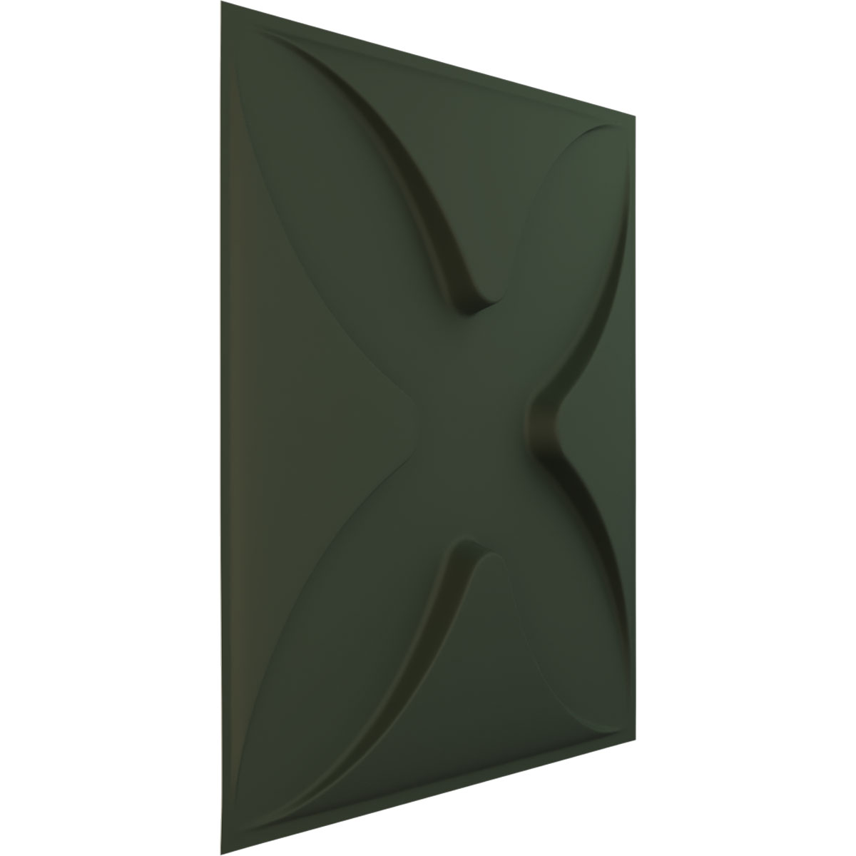 Ekena Millwork 19 5/8"W x 19 5/8"H Austin EnduraWall Decorative 3D Wall Panel, UltraCover Satin Hunt Club Green (Covers 2.67 Sq. Ft.)