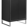 thumbnail image 5 of Fine Fixtures Opulence Collection 24 in. W x 18 in. D x 33 in. H Bathroom Vanity in Black Matte with White Ceramic Sink - Chrome hardware, 5 of 9