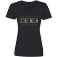 thumbnail image 3 of Inktastic Mardi Gras Mirror Words Women's V-Neck T-Shirt, 3 of 5