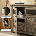 thumbnail image 5 of 2 Doors Storage Cabinet with Adjustable Shevles, Large Buffet Sideboard Bar Wine Cabinet for Entryway Living Room Dining Room, 5 of 8