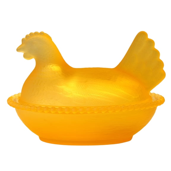 Glass Crystal Hen-Shape Candy Dishes Creative Chicken Fruit Bowl with Lid Table Decoration Dessert Plate Home Decors
