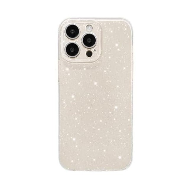 HAYAN Case for iPhone 12 Pro Case Glitter Cute Sparkly Shiny Bling Sparkle Phone Cases 6.1", Thin Slim Fit Soft TPU Bumper Shockproof Rubber Protective Cover for Women Girls Girly, Bright Silver