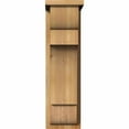 thumbnail image 2 of 8"W x 12"D x 28"H New Brighton Rough Sawn Corbel w/Backplate, Western Red Cedar, 2 of 9