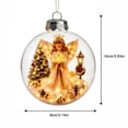 thumbnail image 5 of Clearance！Glowing Christmas Story Ornament, Light-Up Mini Holiday Scene with Warm LED Light, Festive Keepsake Gift for Home Christmas Party Decoration (Angel), 5 of 6