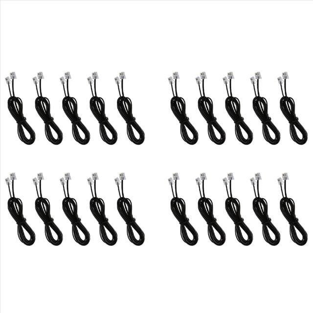 20X RJ11 6P4C Cuerda Cable de Telefono Modem ADSL 2 Metros