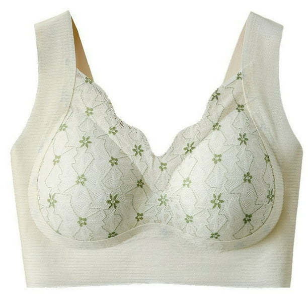 Brasier Tela de Mantequilla Sujetador Push up sin Costuras para Mujer, Cómodo, sin Aros, Transpirable, Suave, sin Relleno, para Uso Diario Extra Grande