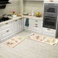 thumbnail image 5 of Iris Apple Dandelion Farmhouse Kitchen Mats Set of 2-17x29 and 17x47 Inch, Decorative Non Slip Backing Floor Rugs for Home Kitchen, 5 of 6