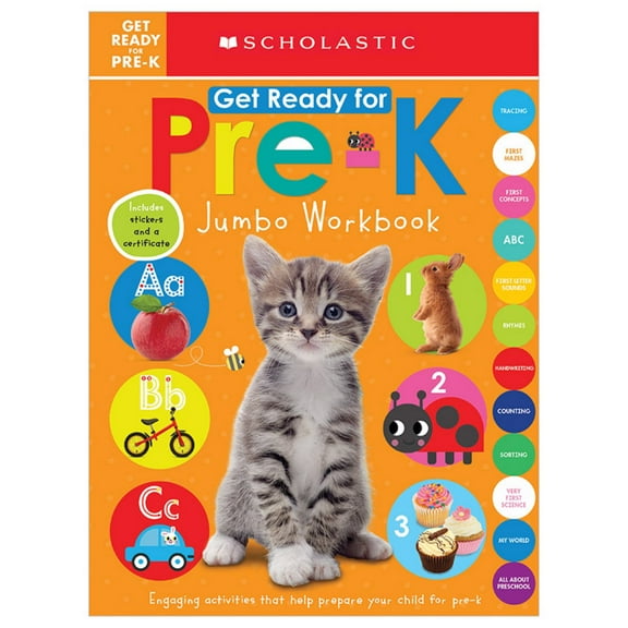 Get Ready for Pre-K Jumbo Workbook: Scholastic Early Learners (Jumbo Workbook) (Paperback)