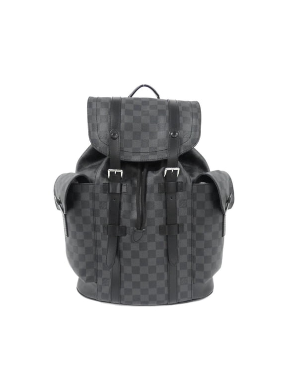 Pre-Owned Louis Vuitton Damier Graphite Christopher MM N41379 Backpack (Good)