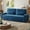 Dark Blue, variant on 87”Large Loveseat Sofa, 3 Seater Couch with Storage, Velvet Fabric Deep Seat Sofa with Pillow& Cup Holders, Modern Comfy Sofa with USB& Type-C Ports, Home Sofa Couch for Living Room Bedroom