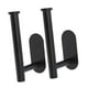 thumbnail image 5 of 2 soportes para cortinas, multiusos, para armario, resistentes al óxido, para papel higiénico. Negro, 5 of 9