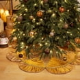 thumbnail image 4 of Valery Madelyn 48" Christmas Tree Skirt, Luxury Sparking Gold Christmas Tree Skirt for Holiday Party Christmas Tree Decor, 4 of 7