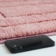 thumbnail image 4 of Xiao Hua Alfombrilla de baño antideslizante en forma de U, color gris coral, suave y esponjosa, lavable a máquina, fuerte absorción de agua, 20 x 16 pulgadas, 1 pieza, 4 of 5