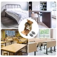 thumbnail image 4 of JZCHUNTOY 4 Pieces Folding Positioning Hinges, 90 Degree Self Locking Extending Table Hinge, 180 Degree Invisible Hidden Table Leaf Support, Heavy Duty Hardware for Coffee Table Desks, 4 of 6