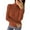 Brown, variant on Fiaer Fall Turtleneck Sweaters for Women Slim Fit Cozy Long Sleeve Solid Lightweight Fashion Comfort Button Decor Knit Tops Yellow XL