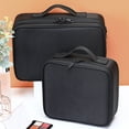 thumbnail image 4 of Jubilant Makeup Organizer Tool Bag with Thermal Insulation Layer Large Capacity Waterproof Adjustable Oxford Makeup Storage Organizer Box, 4 of 7